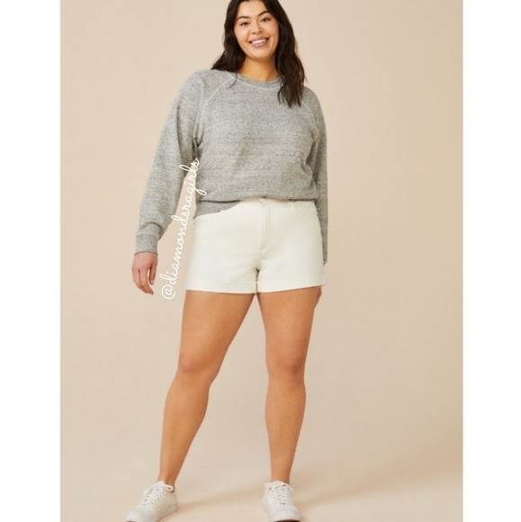 Free Assembly Pants - Plus Size White Denim Jean Shorts 22 NWT